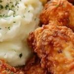 Fried Chicken with Creamy Mashed Potatoes Recipe